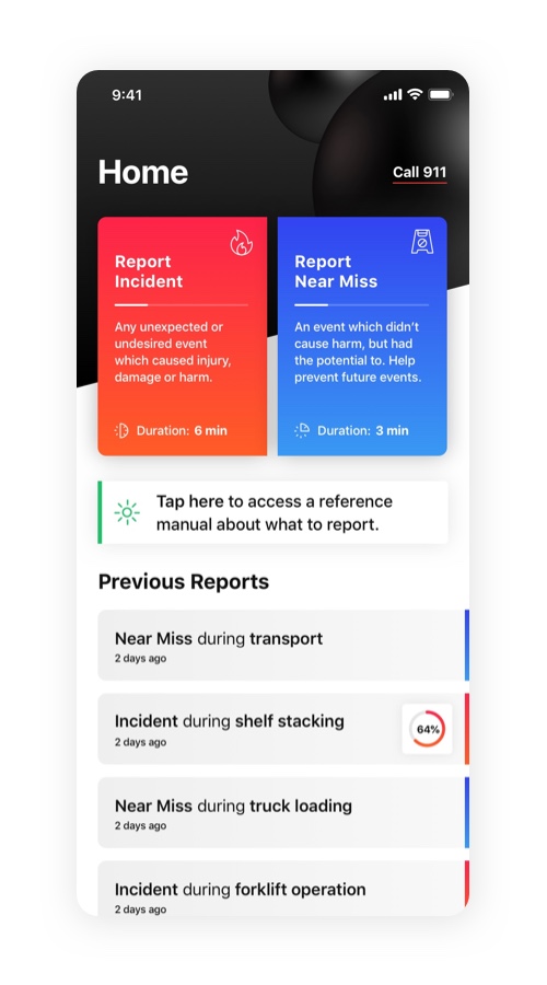 Mobile application design screenshot 1